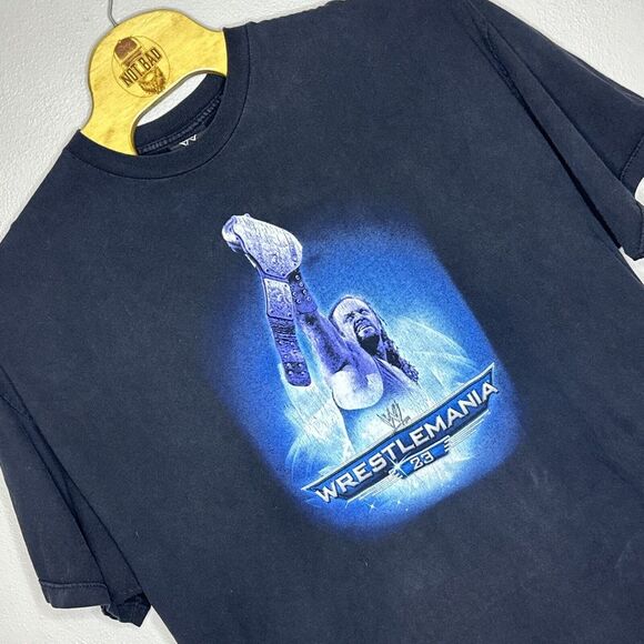 2007 Undertaker Champion‎ Black T Shirt WWE Wrestling Wrestlemania 23 Size 3XL - Picture 1 of 8